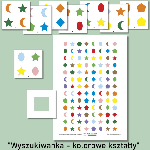 Wyszukiwanka - kolorowe kształty