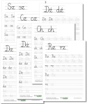 Karty pracy do pisania dwuznaków w powiększonej liniaturze