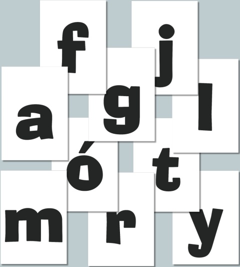 Małe litery alfabetu polskiego w czcionce AdLib – przykładowe 10 liter