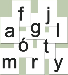 Małe litery alfabetu polskiego do druku – Arial, czarne litery, PDF do wydruku