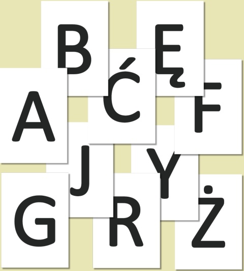 Wielkie litery alfabetu polskiego w czcionce Calibri – przykładowe 10 liter