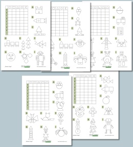 Obrazki z figur – zestaw kart pracy PDF do druku