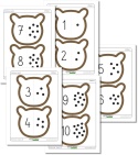 Puzzle misie liczę do 10 – zestaw edukacyjny PDF z pięcioma stronami puzzli do nauki liczenia