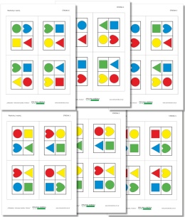 Strony z 24 wzorami do odwzorowania