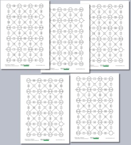 Ukryta droga – dodawanie i odejmowanie do 10, karty pracy PDF dla dzieci