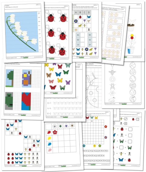 Wiosenne karty pracy dla dzieci 5–6 lat – zadania do druku na wiosnę