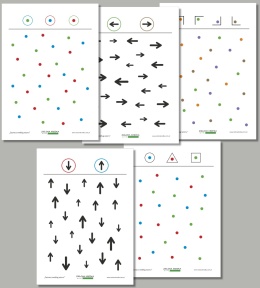 Zaznacz według wzoru – edukacyjne karty pracy PDF do druku