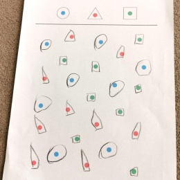 Zaznacz według wzoru – rozwiązana karta pracy nr 1