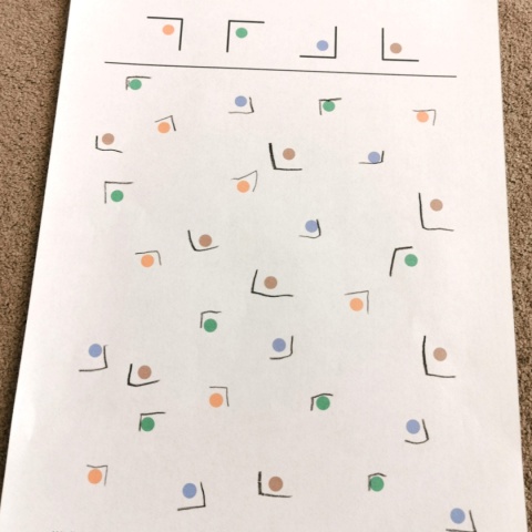 Zaznacz według wzoru – rozwiązana karta pracy nr 2